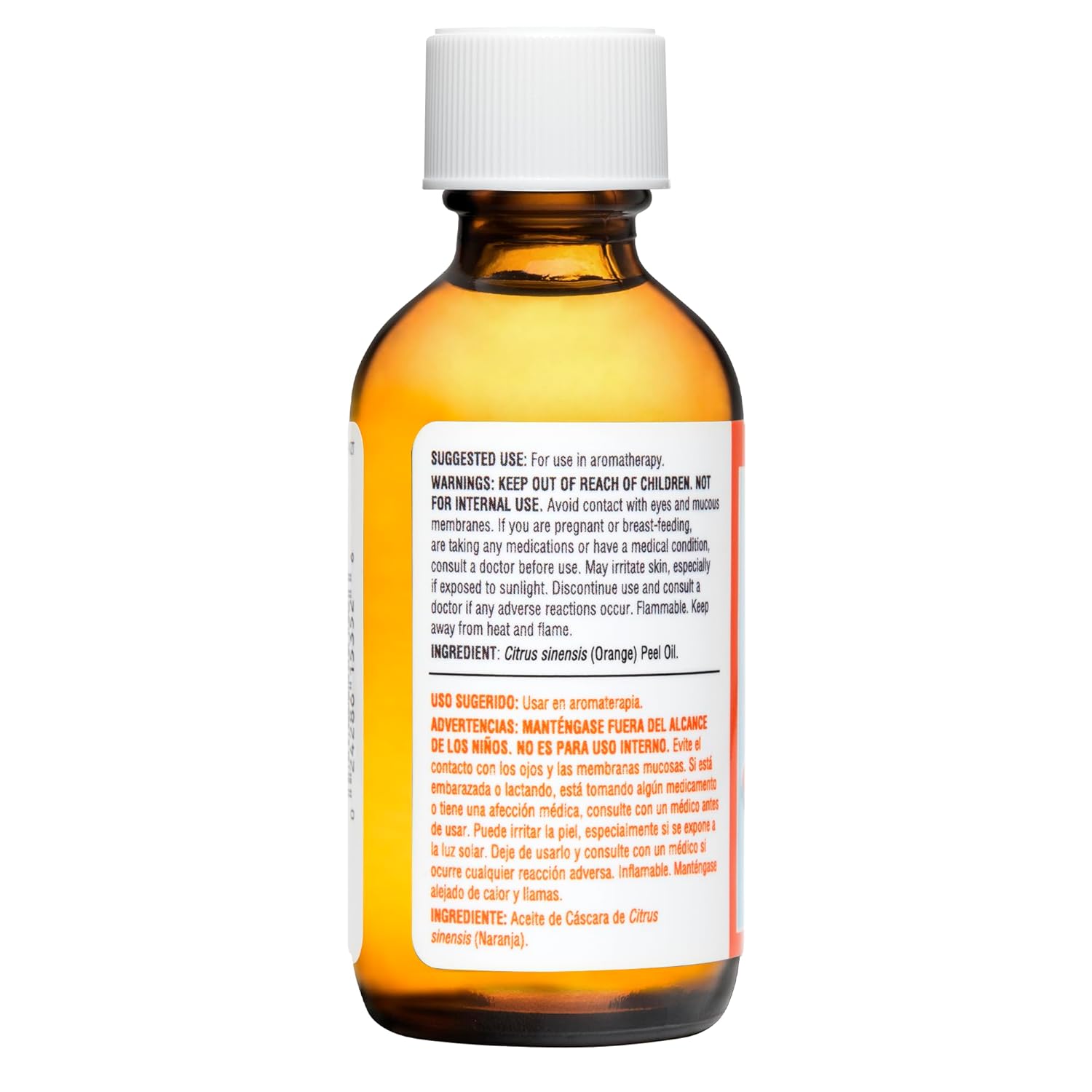 De La Cruz Pure Orange Oil - 100% Pure Cold Pressed Orange Essential Oil for Diffuser - 2 Fl OZ (1 Bottle)