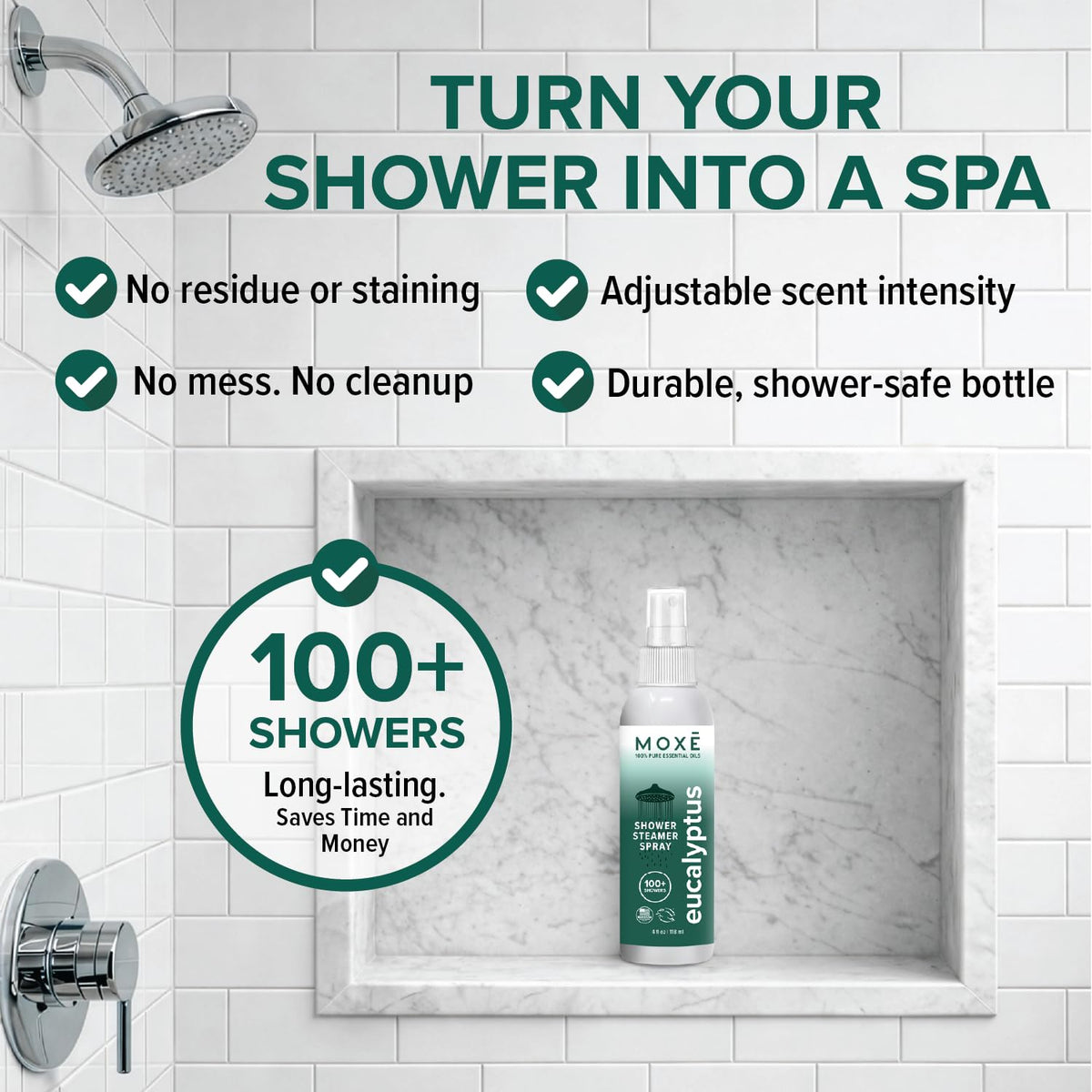 MOXĒ Eucalyptus Oil Shower Mist