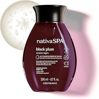 Nativa SPA by O Boticário, Black Plum Body Oil, Scented Moisturizer, Enriched with Purified Quinoa Drops to Boost Hydration, 6.8 Ounce
