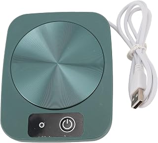 Coffee Mug Warmer, 10W Electric Thermostat Coffee Mug Heater Coaster for Desk, Candle Wax Cup Warmer Heating Plate for Coffee, Milk, Tea, Chocolate, Beverage (Green)