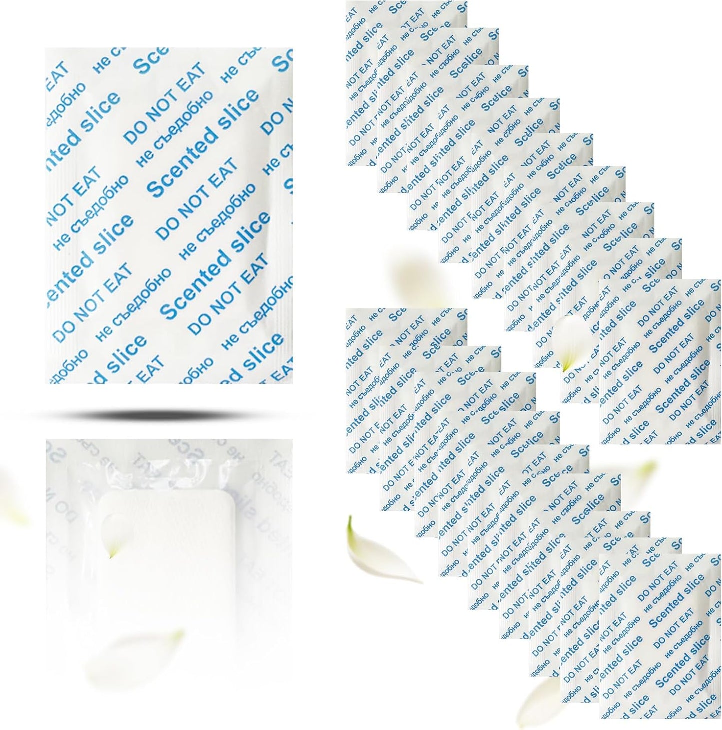 20 Pcs Closet Odor Eliminator Scented Sachets for Shoes, Closets, Dresser Drawers, Odor Elimination, Long-Lasting Freshness (Jasmine Scent)