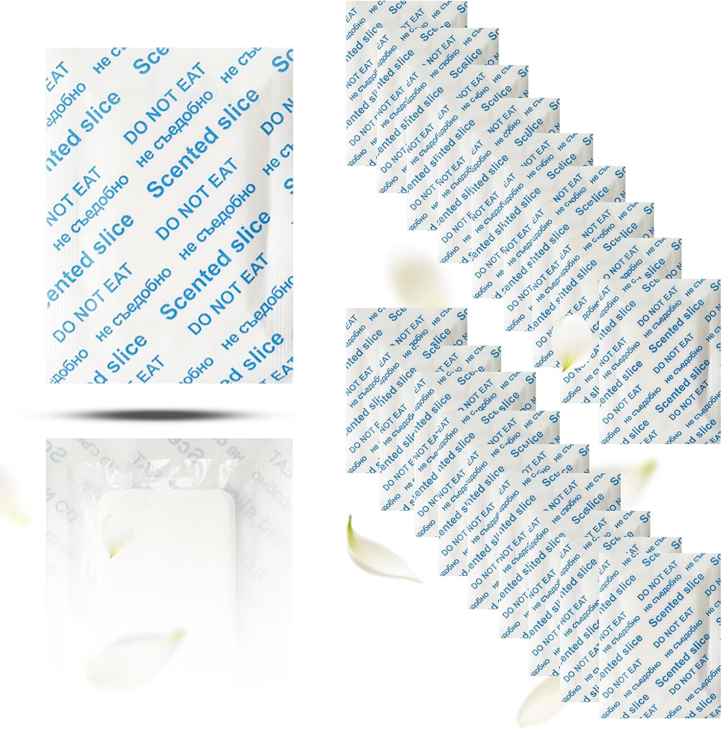20 Pcs Closet Odor Eliminator Scented Sachets for Shoes, Closets, Dresser Drawers, Odor Elimination, Long-Lasting Freshness (Jasmine Scent)