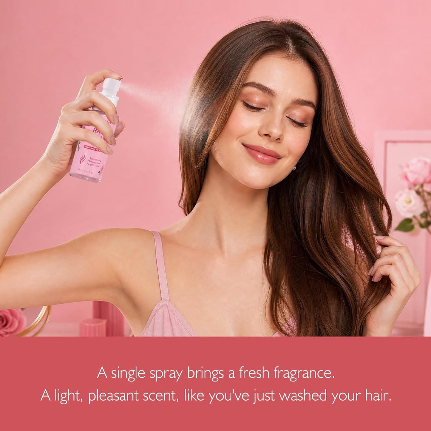 Hair Frangrance for Women, Long-Lasting Scented Hair Spray & Body Mist, Freshen Hair, Body & Pillows, Lightweight Non-Greasy Mist for Dry & Frizzy Hair, 100ml