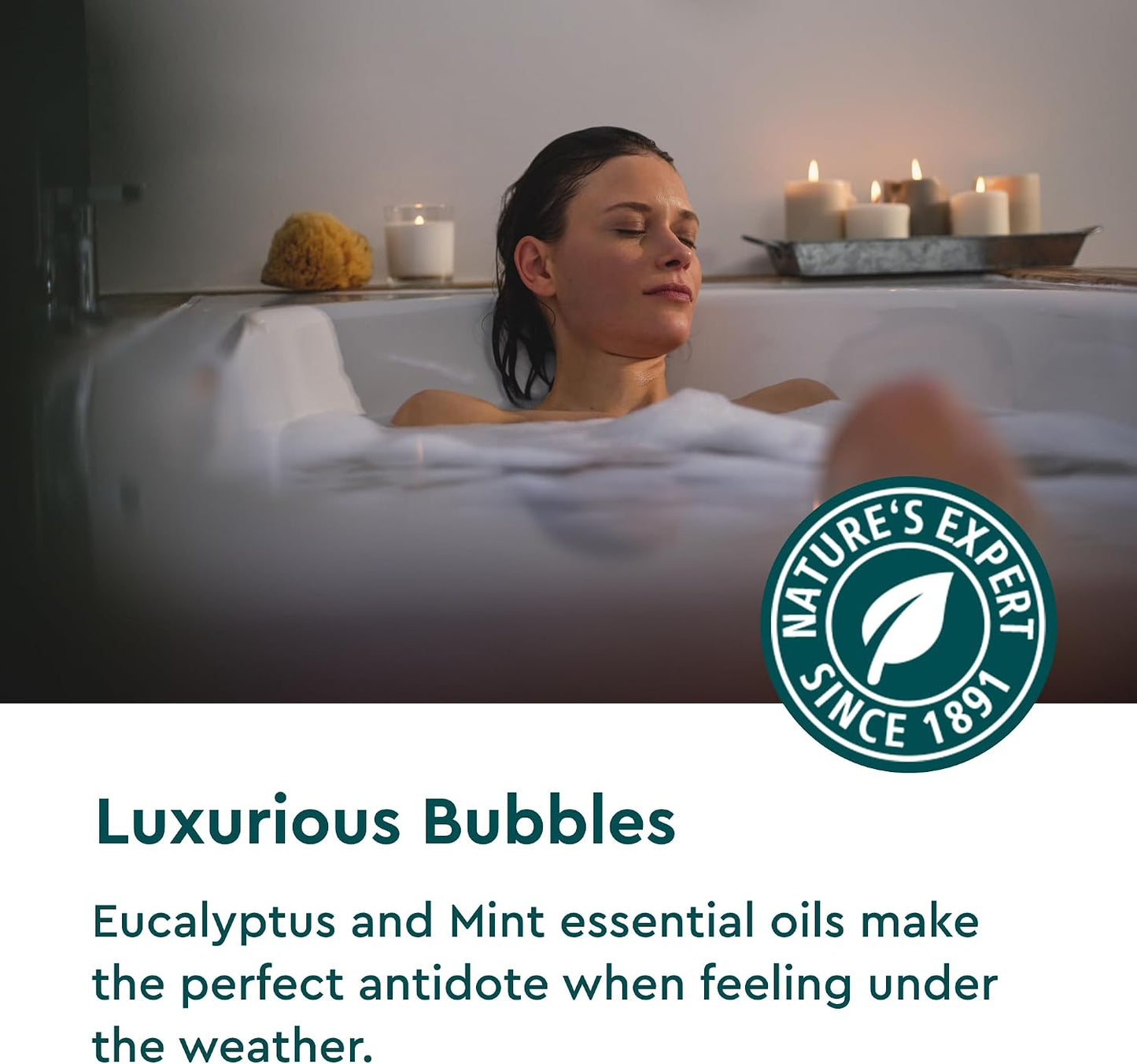 Kneipp Under the Weather Eucalyptus Aromatherapy Bubble Bath - Good for Respiratory Wellness - Vegan - Sulfate Free - 13.5 fl oz - Up to Eight Baths