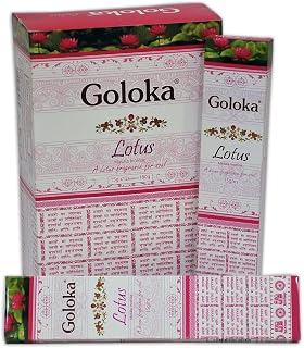 GOLOKA Premium Series Collection high end Incense Sticks- 6 Boxes of 15 GMS (Total 90 GMS) (Premium Lotus)