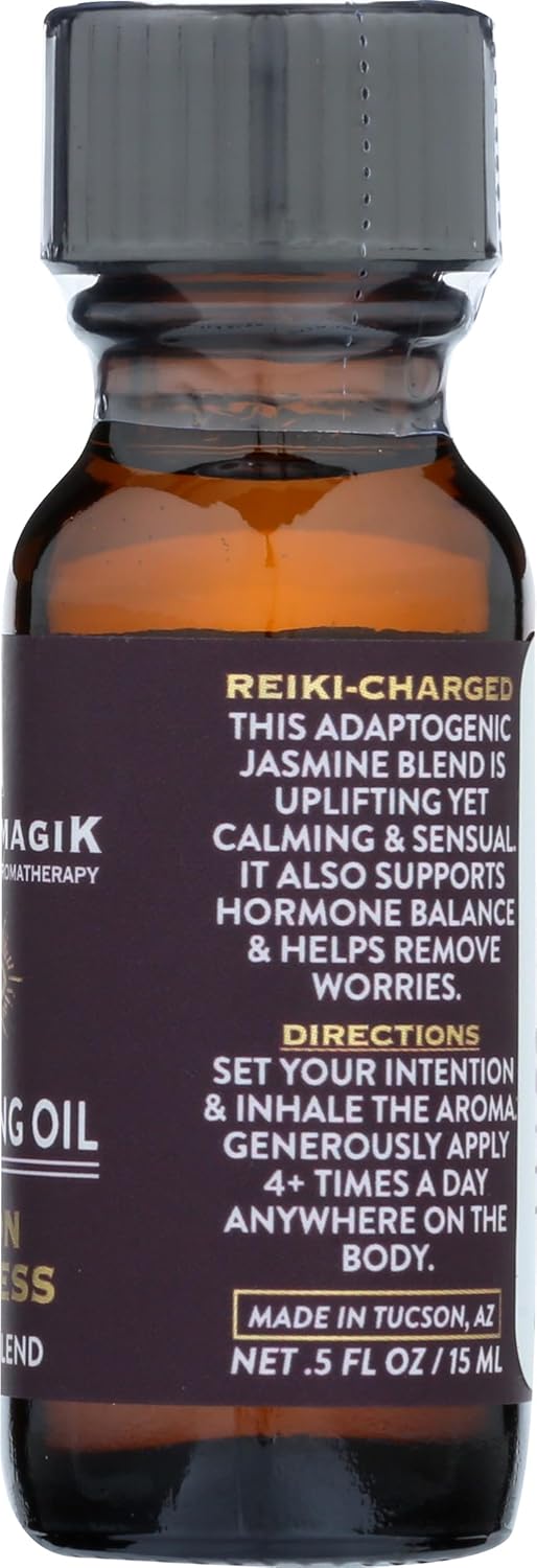 Moon Goddess Anointing Oil 100% Pure Essential Oil Jasmine Blend Uplifiting and Yet Calming and Sensual for Heart and Sacral Chakras