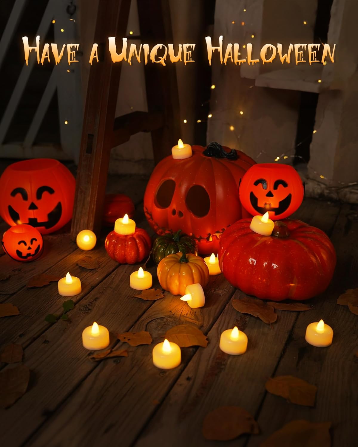 Raycare 12/24/50/100/150Pack Battery Operated Tea Lights Candles, Long Lasting Fake Candles, Flameless LED Tea Lights, Electric Candle for Table Centerpieces, Home Decor, Halloween, Christmas