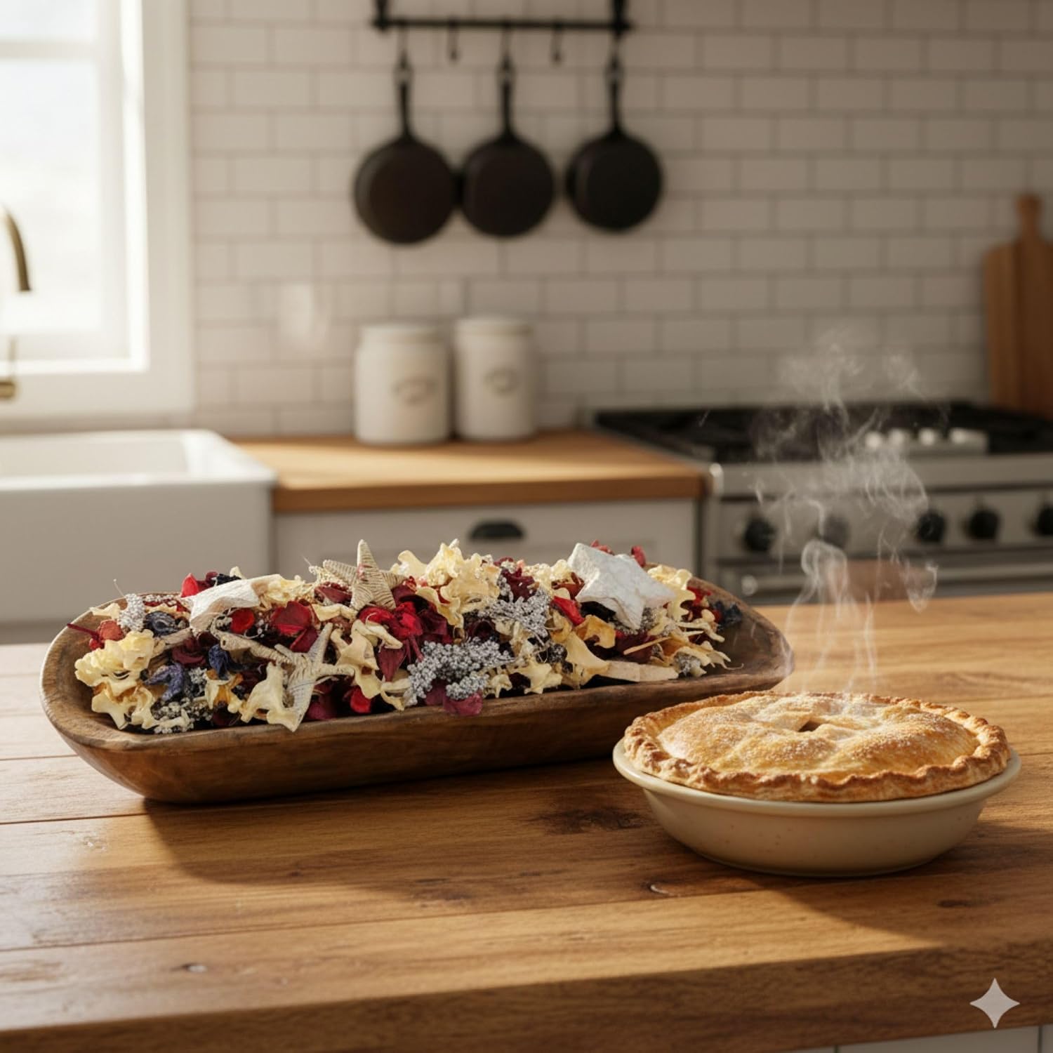 Stars & Stripes Handcrafted Potpourri – Patriotic Dough Bowl Filler