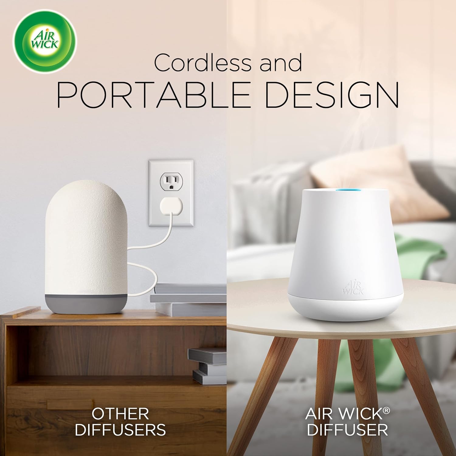 Air Wick Essential Mist Starter Kit (Diffuser + Refill), Joy, Essential Oils Diffuser, Air Freshener