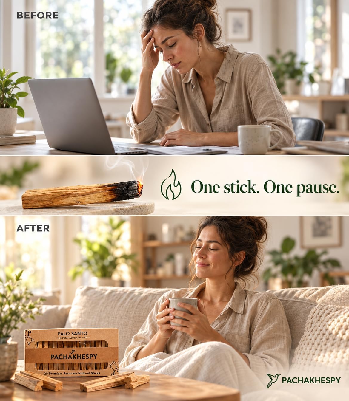 Palo Santo Sticks 20 Pack from Peru Home Fragrance Premium Natural Wood