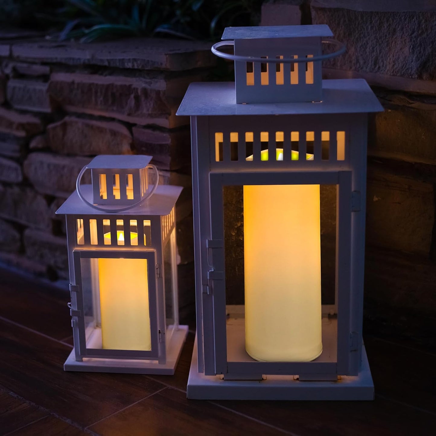 LED Flameless Candles Pack of 1, Outdoor Waterproof Candle with Remote Control& Timer, Indoor Battery Operated Flickering Pillar Fake Candles Long Lasting for Patio, Larterns, Wedding, Porch
