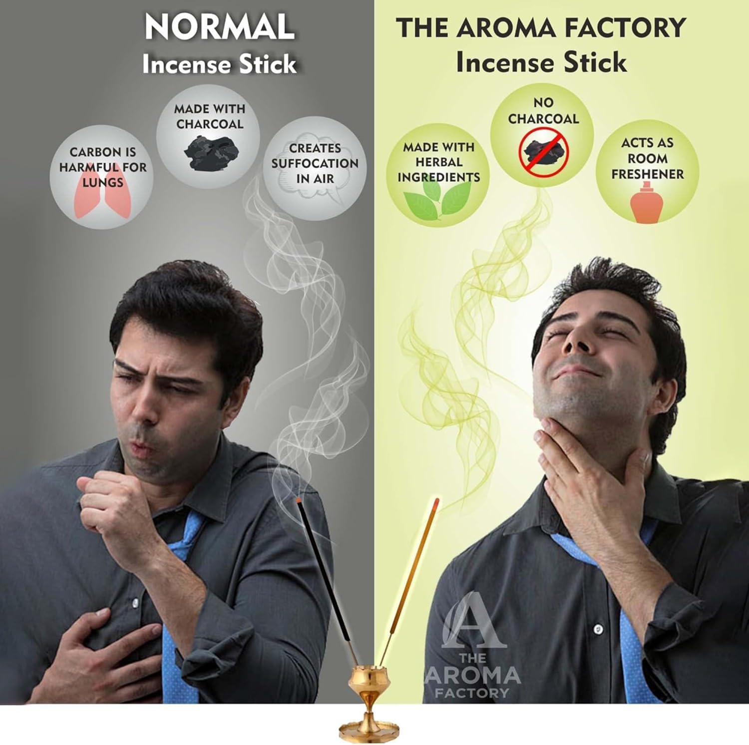 The Aroma Factory Natural Incense Sticks Combo Gift Set with 12 Exotic Agarbatti Fragrances [Artisinal Collection Luxury Aromas of The World] 240 gm
