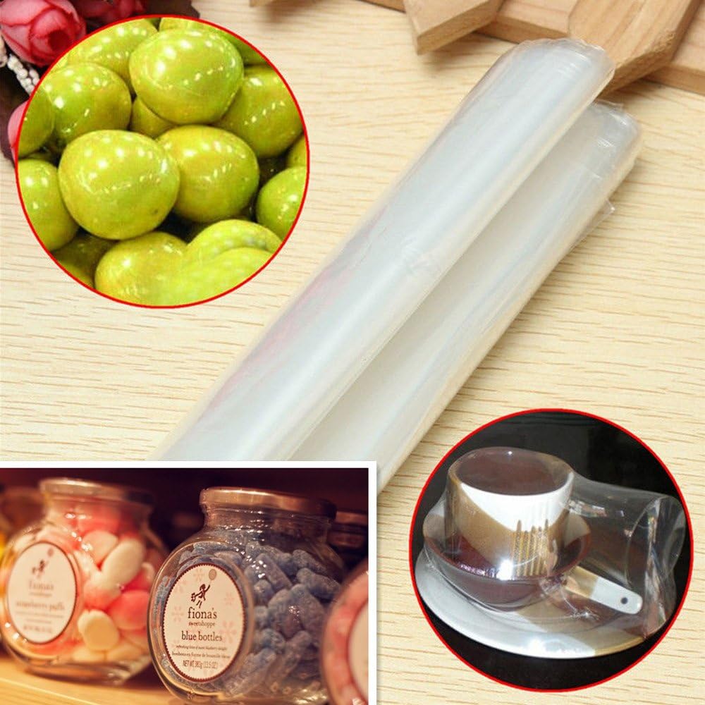 6"x6" Shrink Wrap Bags for Soaps Bath Bombs and Handmade Crafts,PVC Heat Shrink Bags Perfect For Wrapping A Wide Variety Of Products Including Essential Oil Bottle (300 PCS)