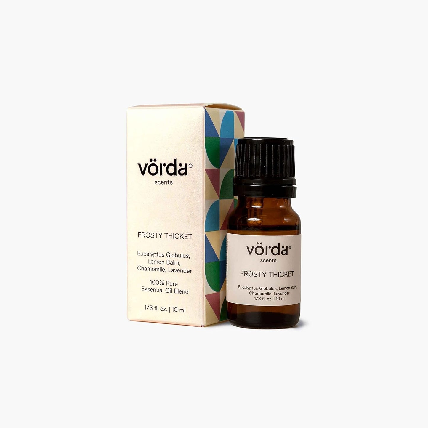 Vorda Frosty Thicket, 100% Pure Essential Oil Blend, Eucalyptus Globulus, Lemon Balm, Chamomile, Lavender, 1/3 fl oz