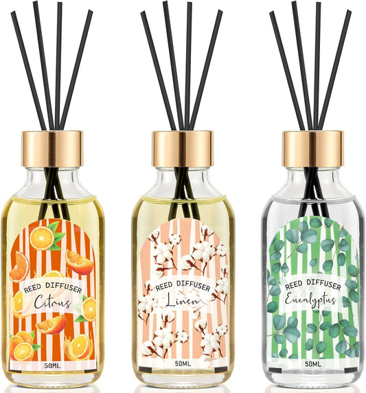 3 Pack Reed Diffuser Set