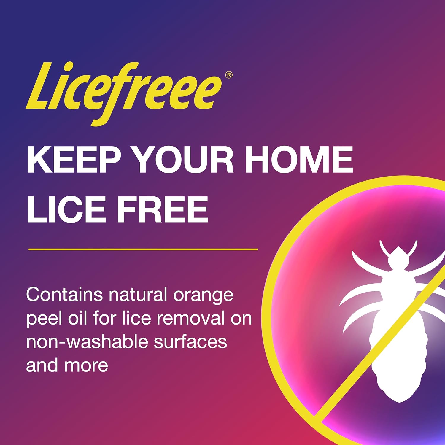 Licefreee! Home Spray, Head Lice Treatment for Furniture, Non-Staining, Lice Spray, 16 Fluid Ounce