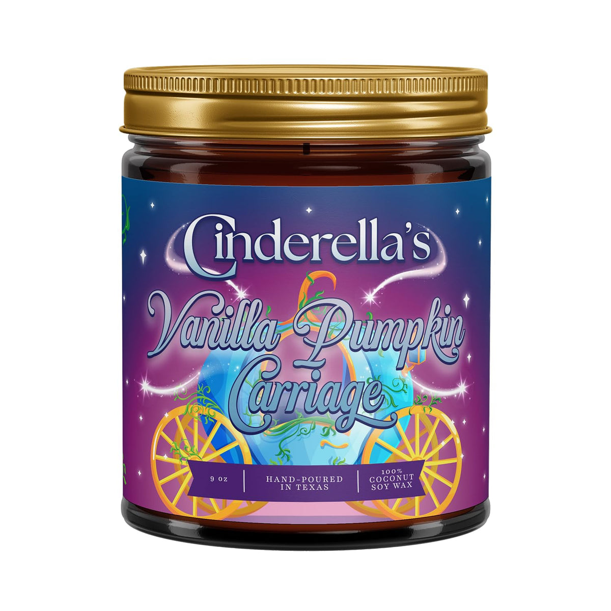 Fantaswick's Cinderella's Vanilla Pumpkin Carriage Scented Candle