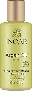 Inoar Argan Oil Hydrating Treatment Oil with Smoothing & Thermal Protection for Hair, Vegan & Cruelty-Free, 2 Fl Oz
