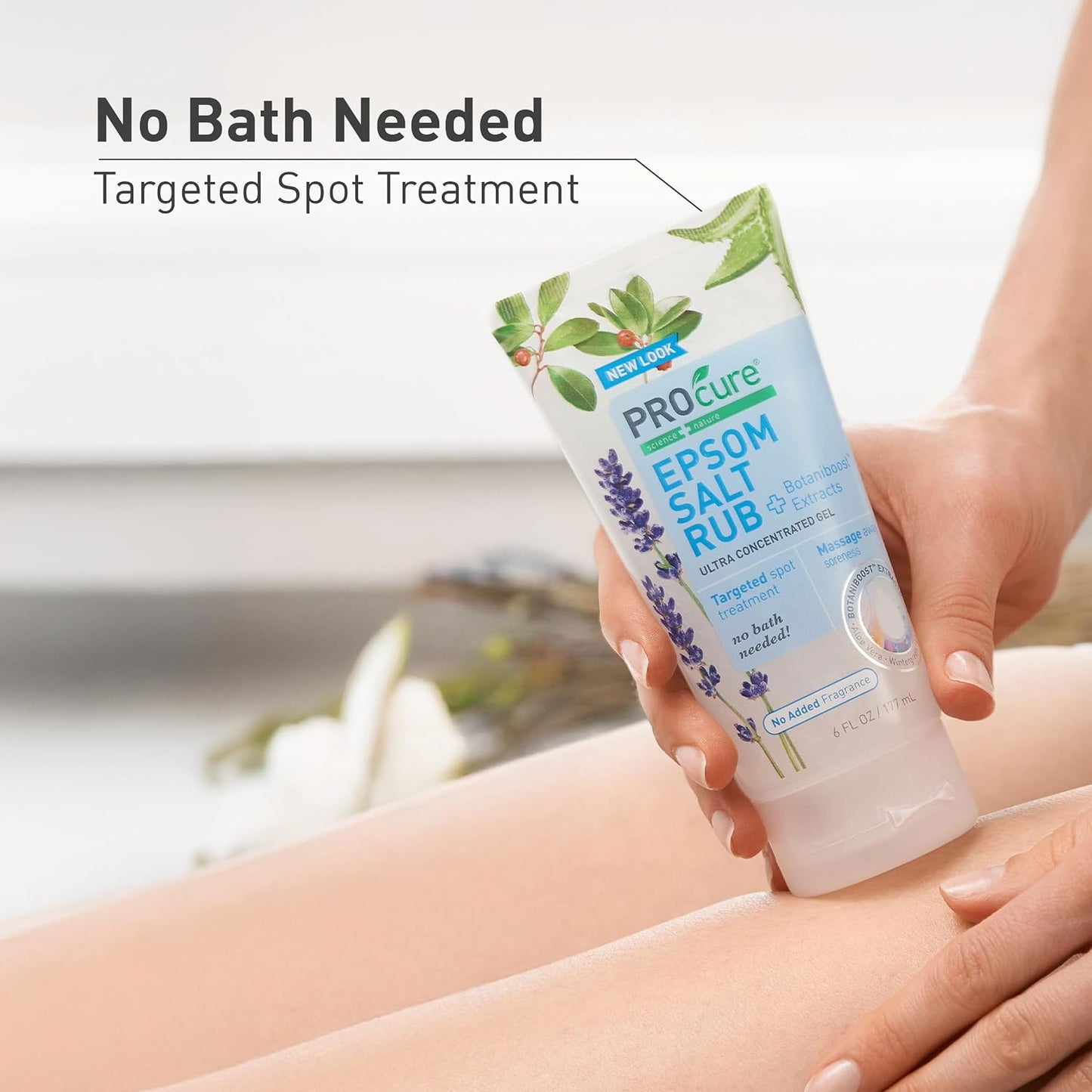 PROcure Epsom Salt Rub Gel - 2 Pack with Aloe Vera & Essential Oils