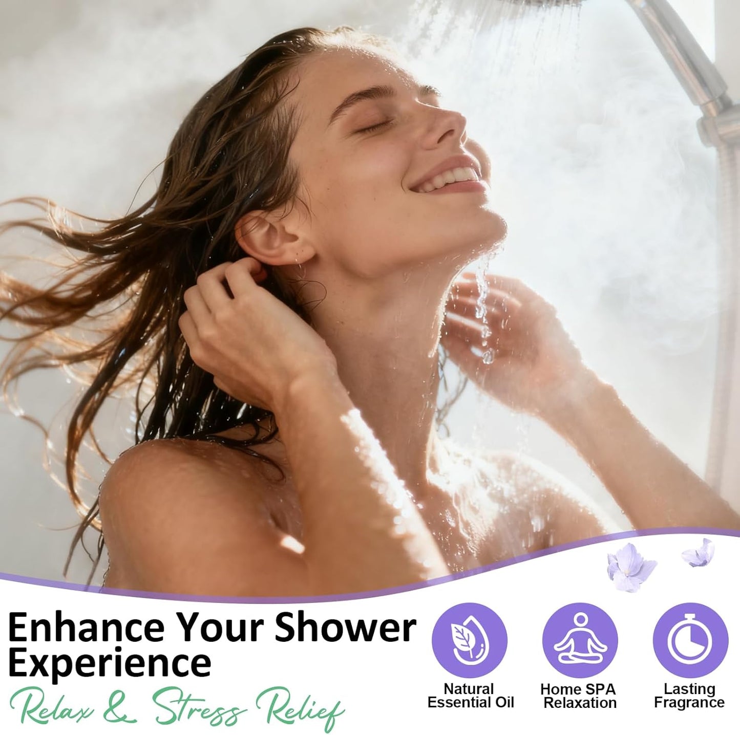 Shower Steamers Aromatherapy Birthday Gifts for Women - 8 Pack Shower Bombs with Natural Essential Oils, Self Care Relaxation Home Spa Gifts for Mom Wife, Teacher Appreciation Gift