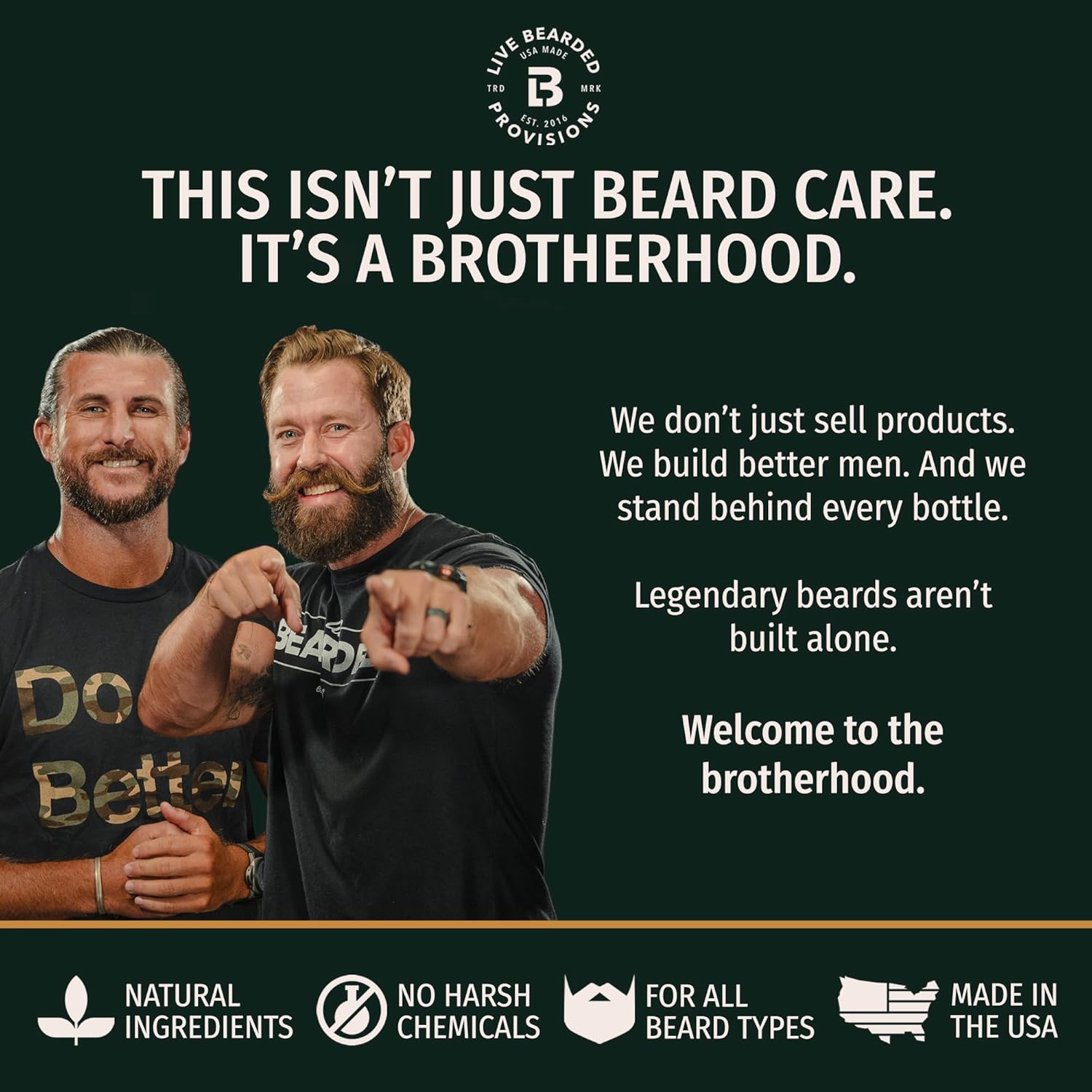 Live Bearded Beard Oil, 1 fl oz - Premium All-Natural Jojoba - Made in the USA - Hair and Skin Care for Men with Dry, Flaky Patches | Straight Up Unscented - Fragrance-Free