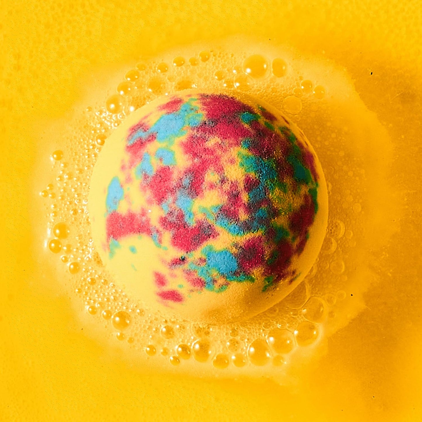 Da Bomb Bath Tie Dye Yellow Bath Bomb, 7oz, Passion Fruit