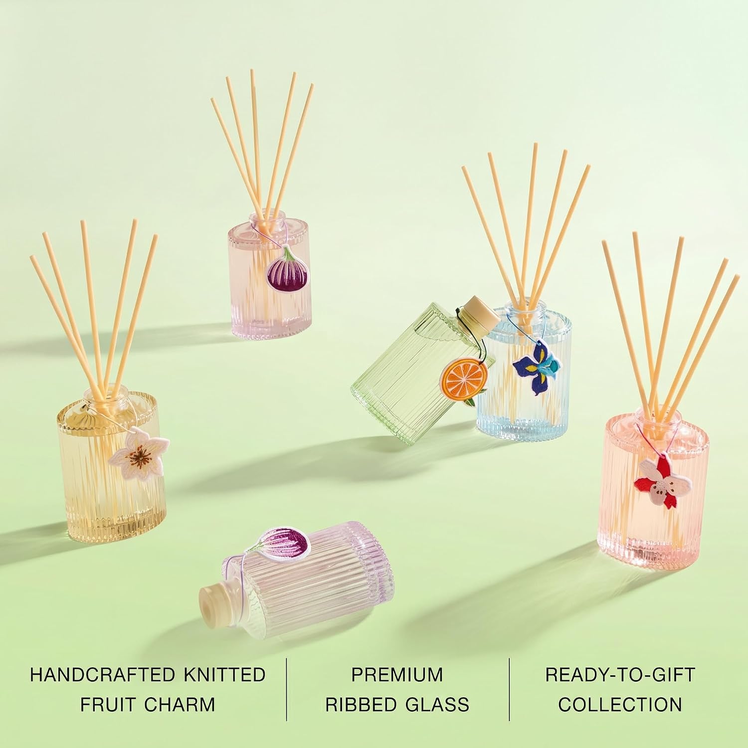 COCORRÍNA Reed Diffuser, Sage & Citrus Scent Oil Diffuser, 6.09 fl oz, 8 Reeds, Long-Lasting Home Fragrance, Bathroom Bedroom Shelf Decor & Gifts