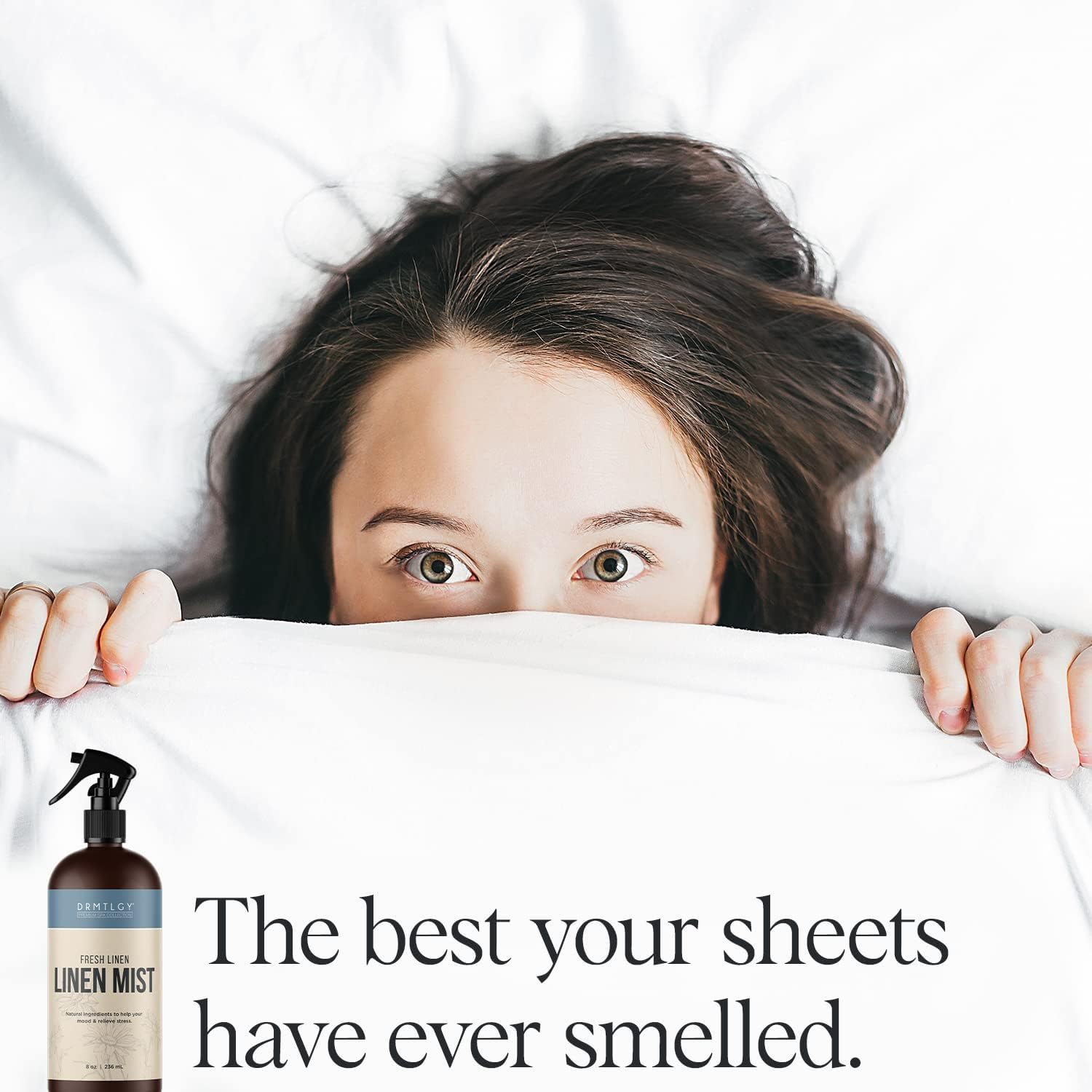 DRMTLGY Natural Fresh Linen Mist and Room Spray - Pure Essential Oils for a Pillow Spray, Linen Mist, and Fabric Spray - Aromatherapy Spray for Relaxation and Sleep, 8 oz