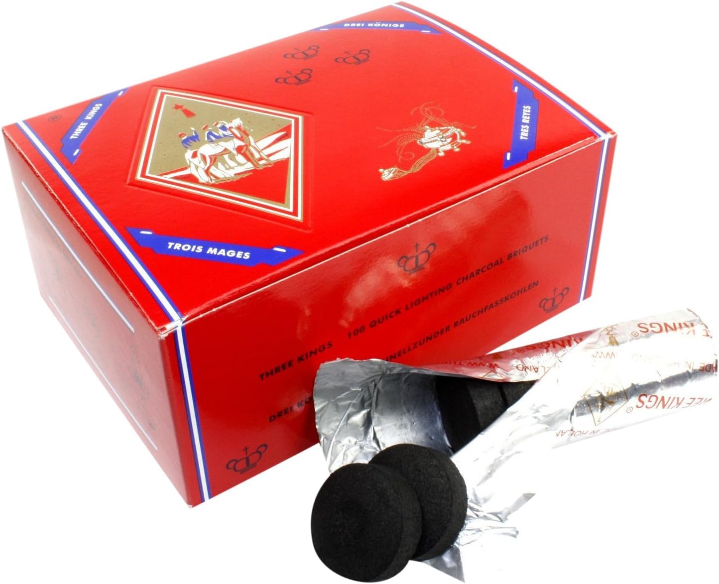 Premium Hookah Incense Charcoal Coals,100 Count | Premium Hookah Incense Charcoal Coals