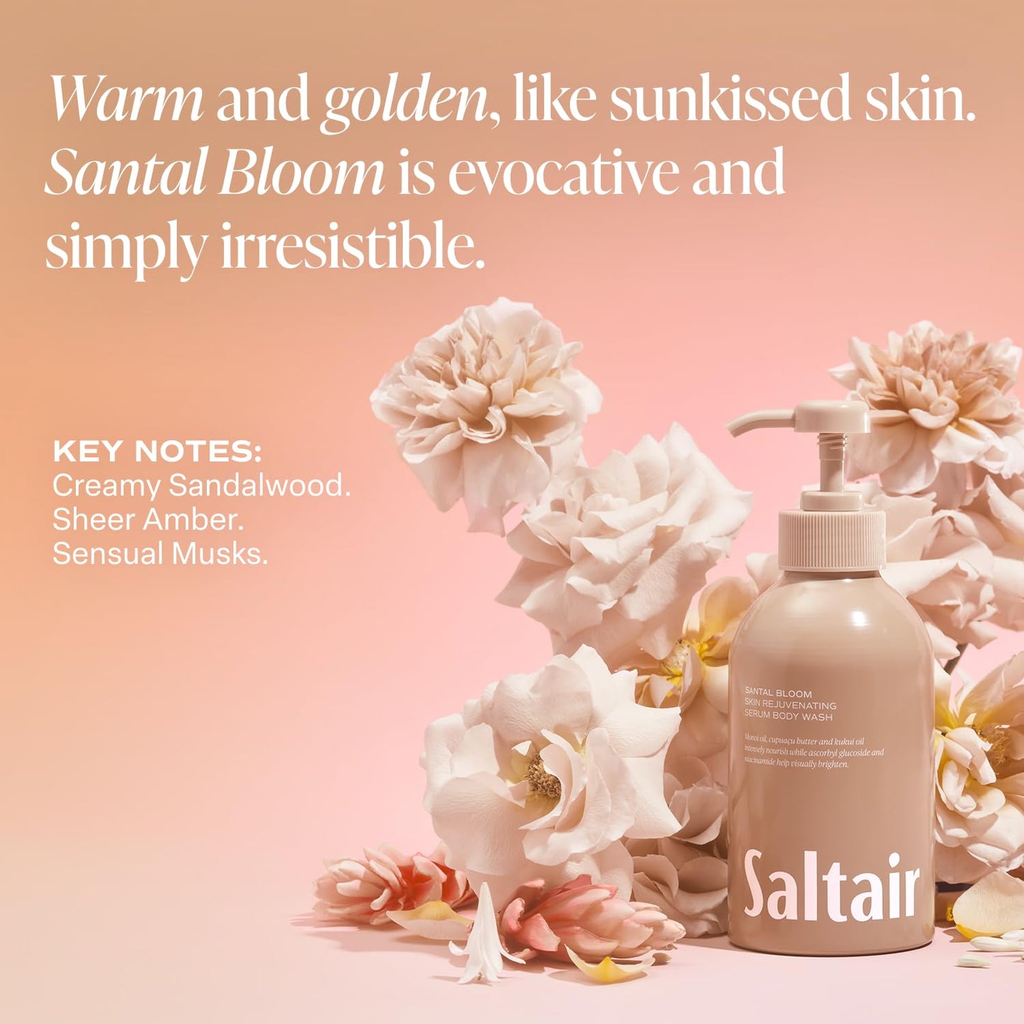 Saltair Body Wash Variety Pack – Signature Scents: Santal Bloom & Pink Beach – Moisturizing Body Wash – Scented Shower Gel for Women and Men – 2x 17oz – Paraben & Cruelty-Free