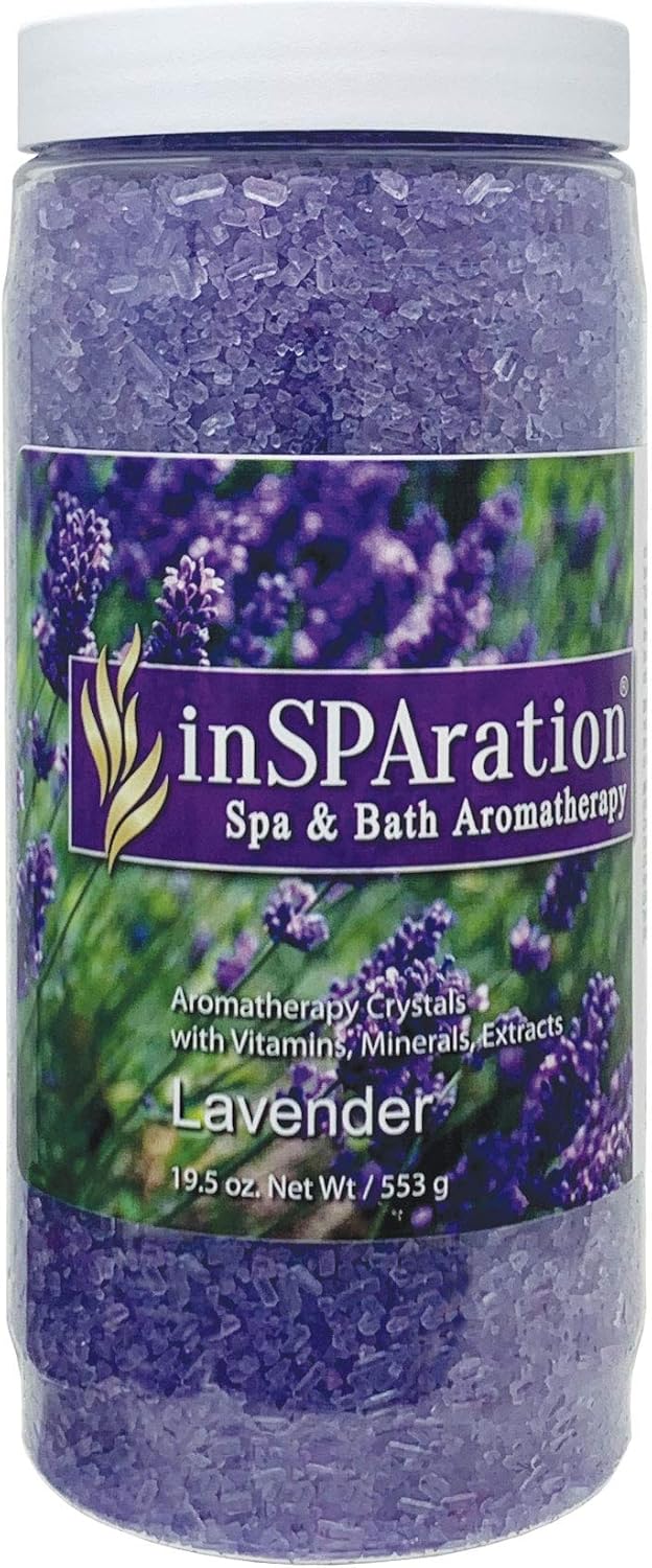 InSPAration 7463 Lavender Crystals for Spa and Hot Tubs, 19 oz