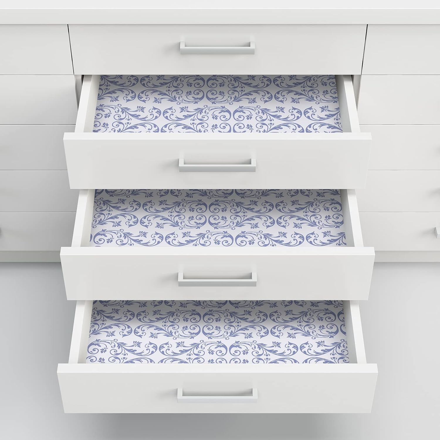 Geelin 24 Sheets Scented Drawer Liners for Dresser Non Adhesive Drawer Paper Sheets Fragrant Paper Liner for Shelf Closet Dresser Home Bedroom(Modern Style)