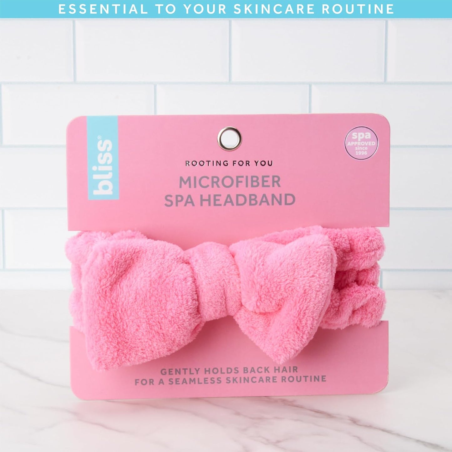 Bliss Women's 2 Pack Microfiber Towel Headband - Spa Headband for Washing Face, Skin Care, Makeup, and Messy Hair Wrap - Preppy Stuff Shower Hair Accessories for Women