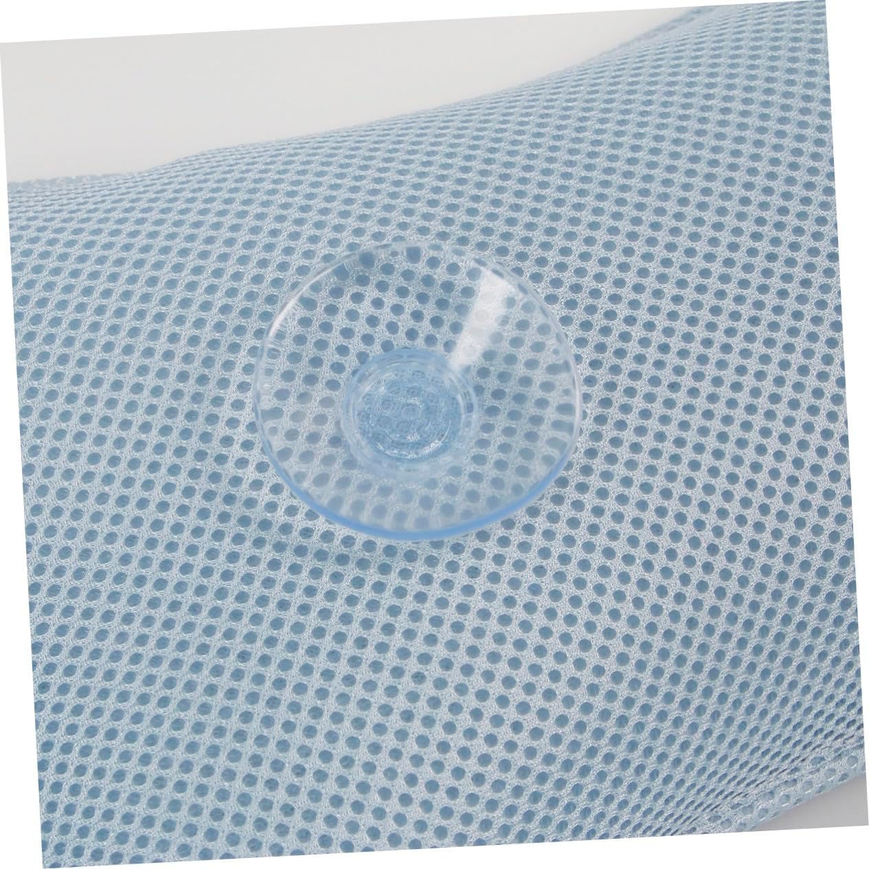 Non-Slip Bathtub Pillow with 2 Suction Cups Mesh Head Neck Shoulder Support Cushion for Oval and Straight-Back Tubs Spa Bath Pad