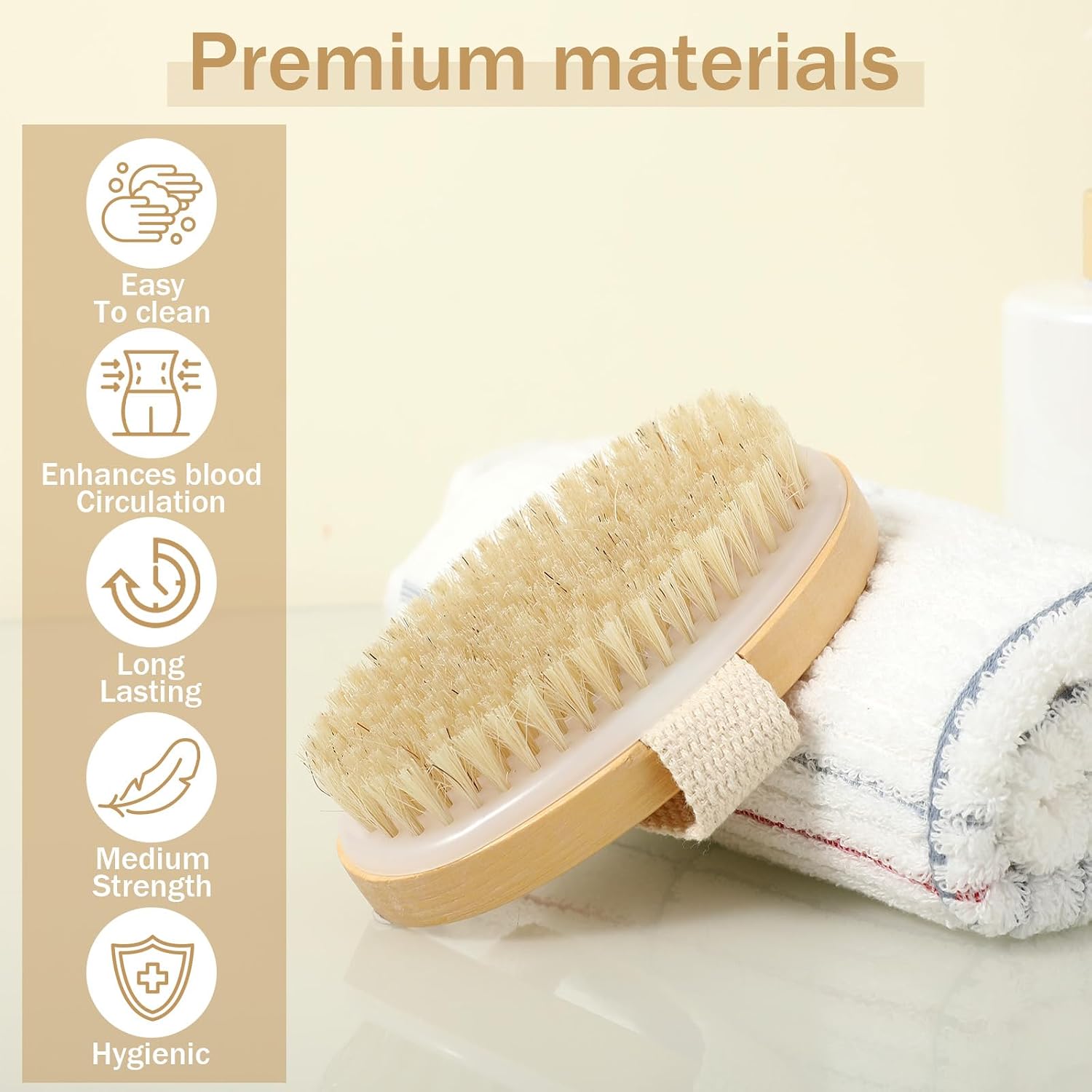 10 Pcs Dry Brushes for Body Dry Brushing Body Brush Exfoliating Brush for Shower Bath Back Circulation Improvement Dead Skin Remove Beauty Exfoliator