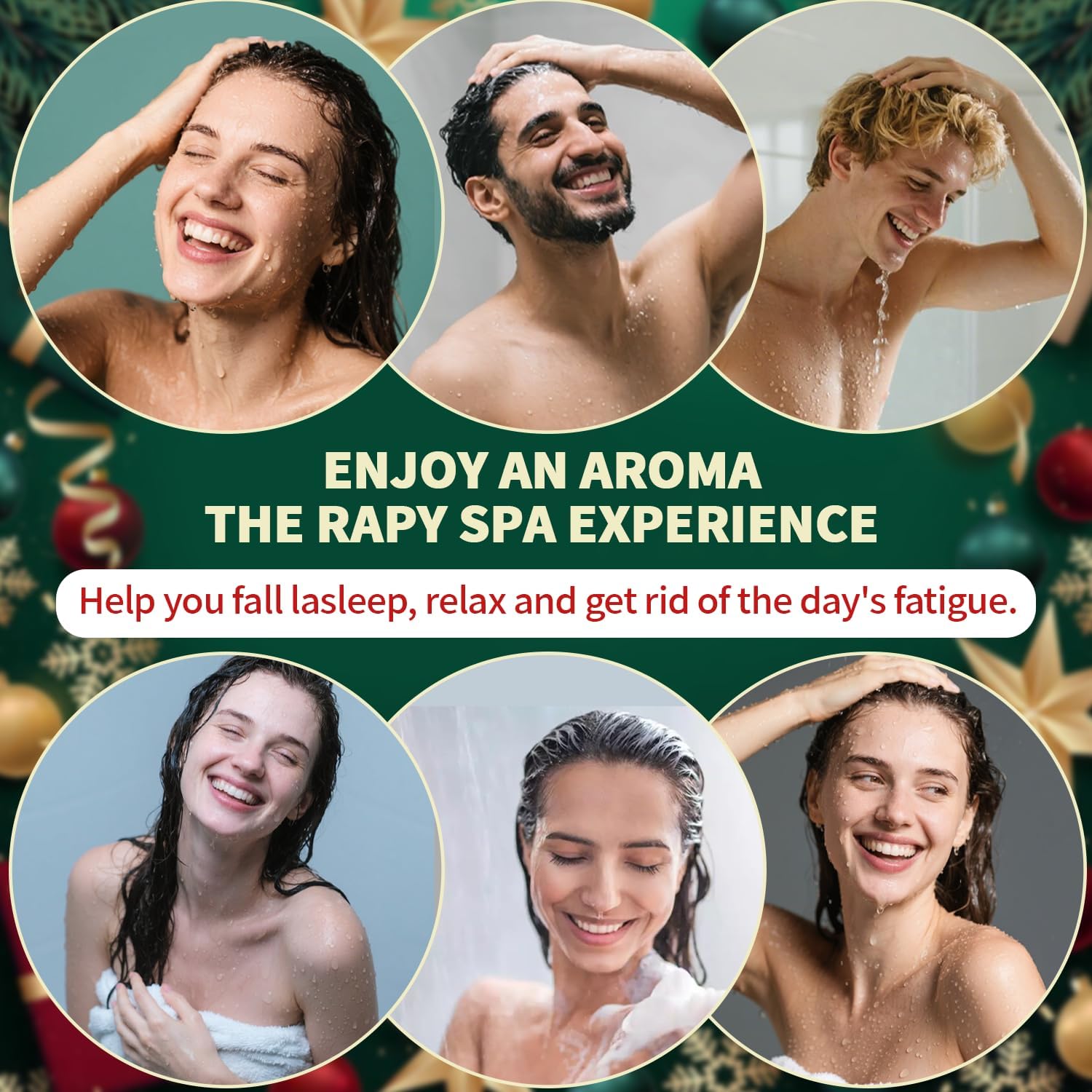Shower Steamers Aromatherapy, 6-Pack Shower Bombs | Christmas Stocking Stuffers for Adults Women Men Teens White Elephant Birthday Gifts, Organic Essential Oil Home Spa Relaxing