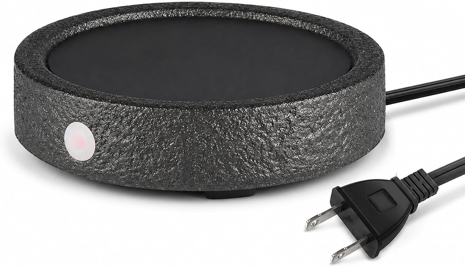 MOCOSA Candle Warmer Plate,Coffee Mug Warmer for Desk, Electric Candle Warmer for Home Office, Fragrance and Heating Cup Warmers for Tea and Milk, Hot Chocolate as Gifts for Women Mom（Black-No Cup）