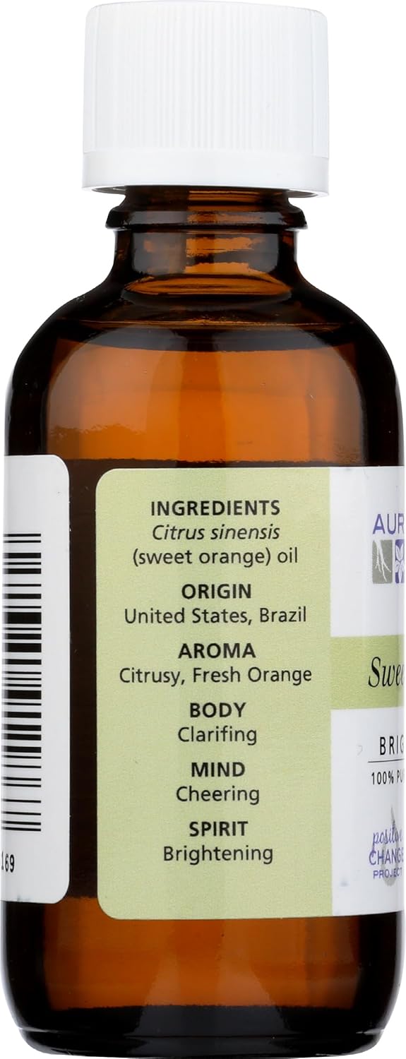 Aura Cacia Essential Oil, Cheering Sweet Orange, 2 fl. oz.