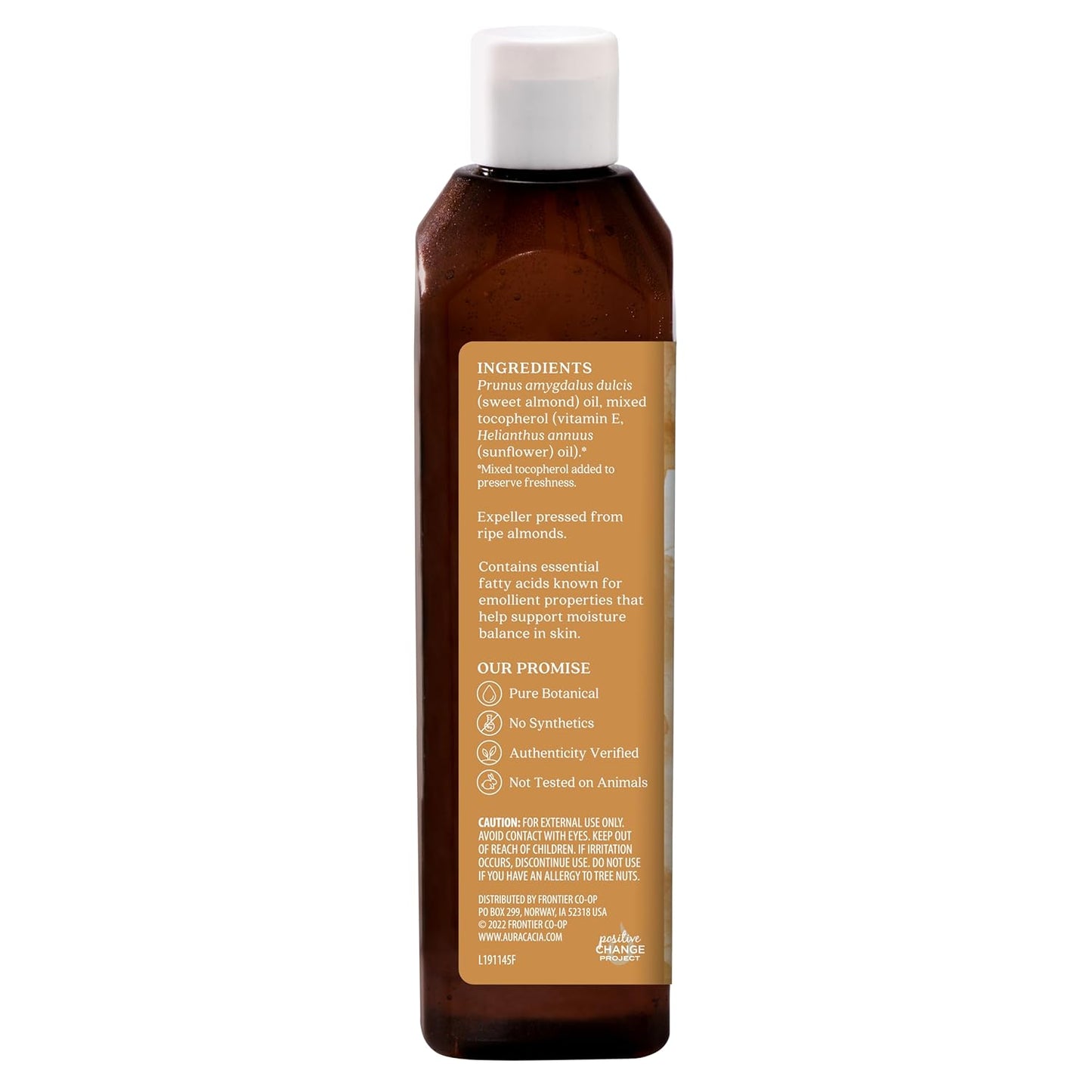 Aura Cacia Sweet Almond Skin Care Oil, 16-Ounce, Natural Source of Skin-Nourishing Fatty Acids & Lipids, No Paraben