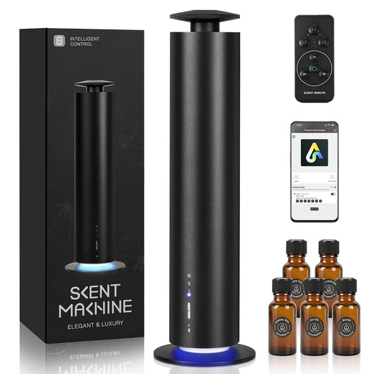 JEKAL Waterless Scent Diffuser Starter Kit with 5 Oils - Smart APP Cold Air Scent Machine