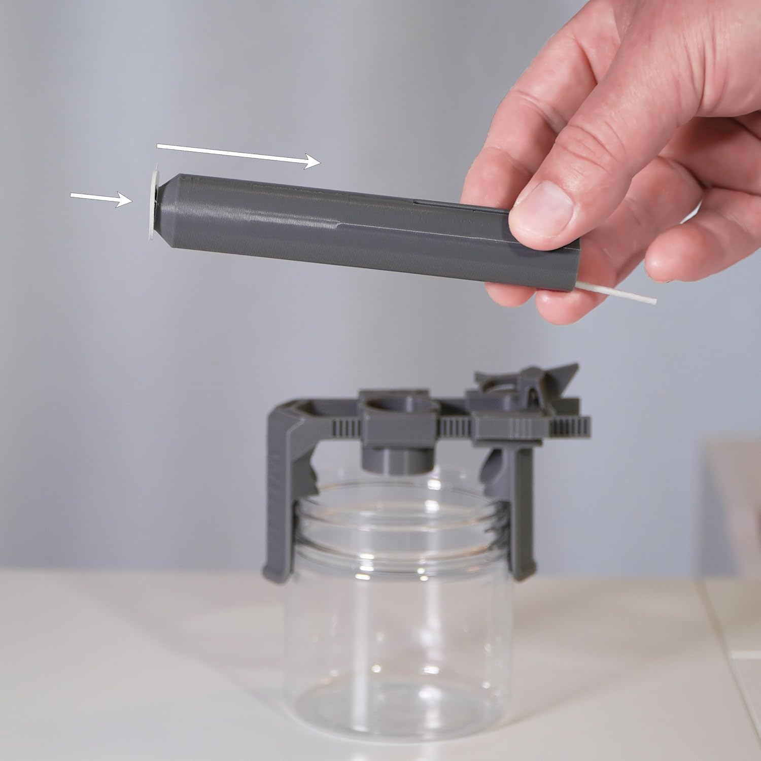 Wick Set Go Candle Wick Adjustable Centering Tool (Black - 1 Pack)