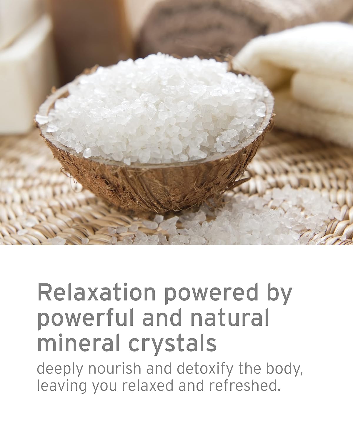 Kerstin Florian Mineral Wellness Soak with Magnesium | Concentrated Bath and Shower Salts to Sooth & Relieve Tired Muscles | Natural Minerals Detoxify The Body & Soften Skin (16 fl oz)