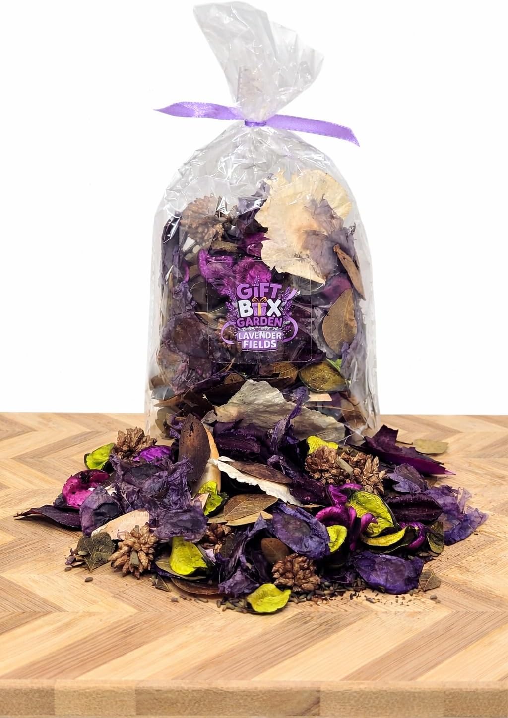 Lavender Fields Decorative Potpourri (4 oz) | Fresh Lavender Scented Home Fragrance for Baskets, Bowls, Displays & Seasonal Décor | Gift Box Garden Spring & Summer Potpourri