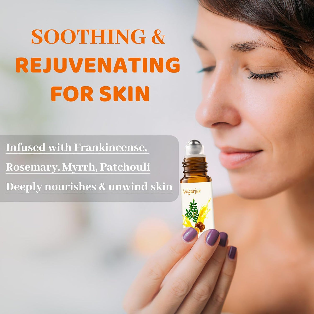 3 PCS Frankincense & Myrrh Roll-On for Skin Care