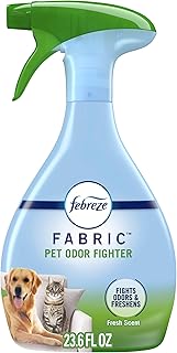 Febreze Fabric Spray Air Freshener, Odor-Fighting Fabric Refresher, Sneaker Balls Alternative, Couch Cleaner, Linen Spray, Multi-Use, Pet Odor Fighter Scent, 23.6 fl oz