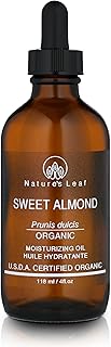 Sweet Almond Oil USDA Organic - 100% Pure Cold Pressed for Skin Hair Face - 4oz