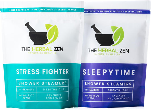 The Herbal Zen Shower Steamers Aromatherapy Gift for Women &amp; Men - 20 Ct