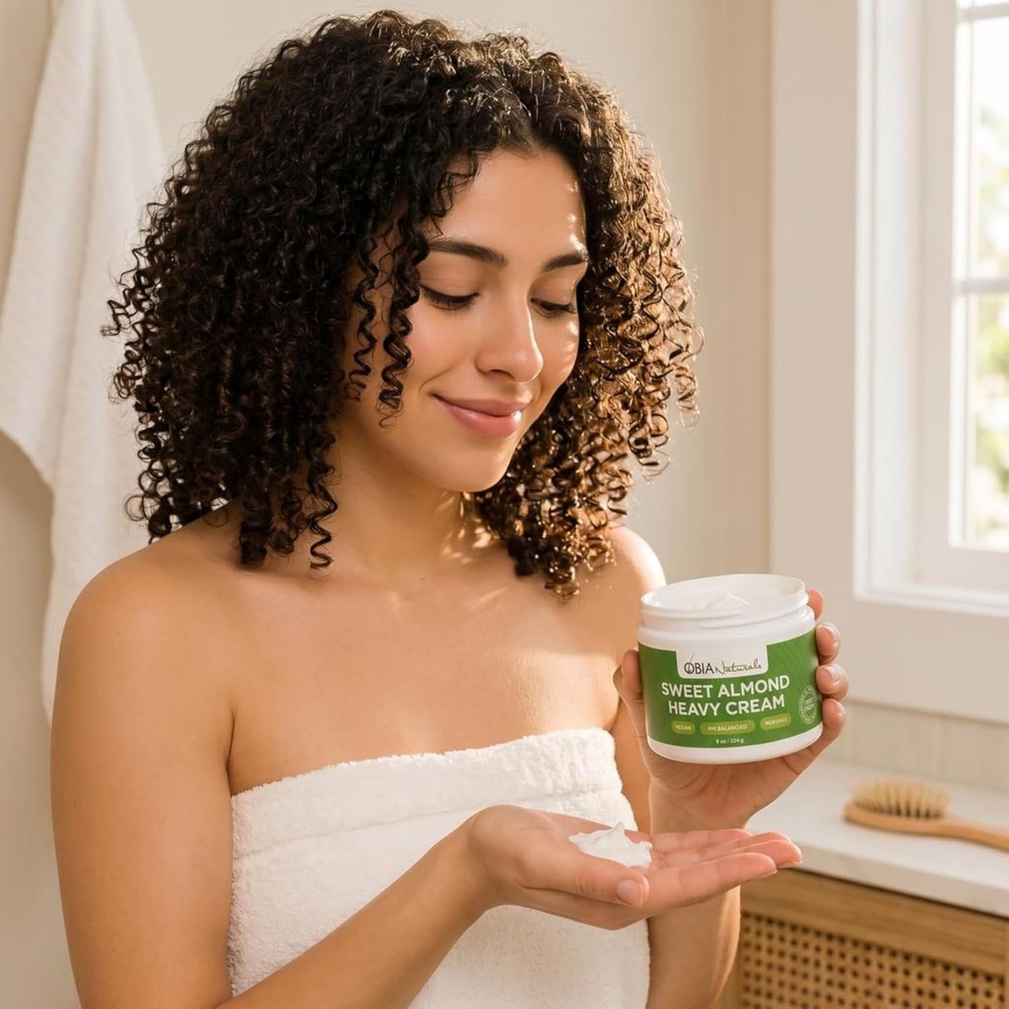 OBIA Naturals Sweet Almond Heavy Cream — Rich Moisture Leave-In Conditioner, 8 Oz