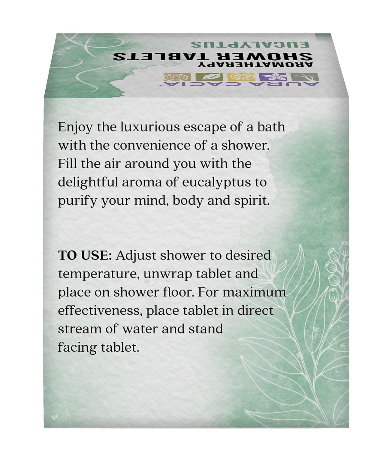 Aura Cacia Eucalyptus Shower Tablets - Aromatherapy Shower Steamers - Aromatherapy Benefits via Organic Essential Oils