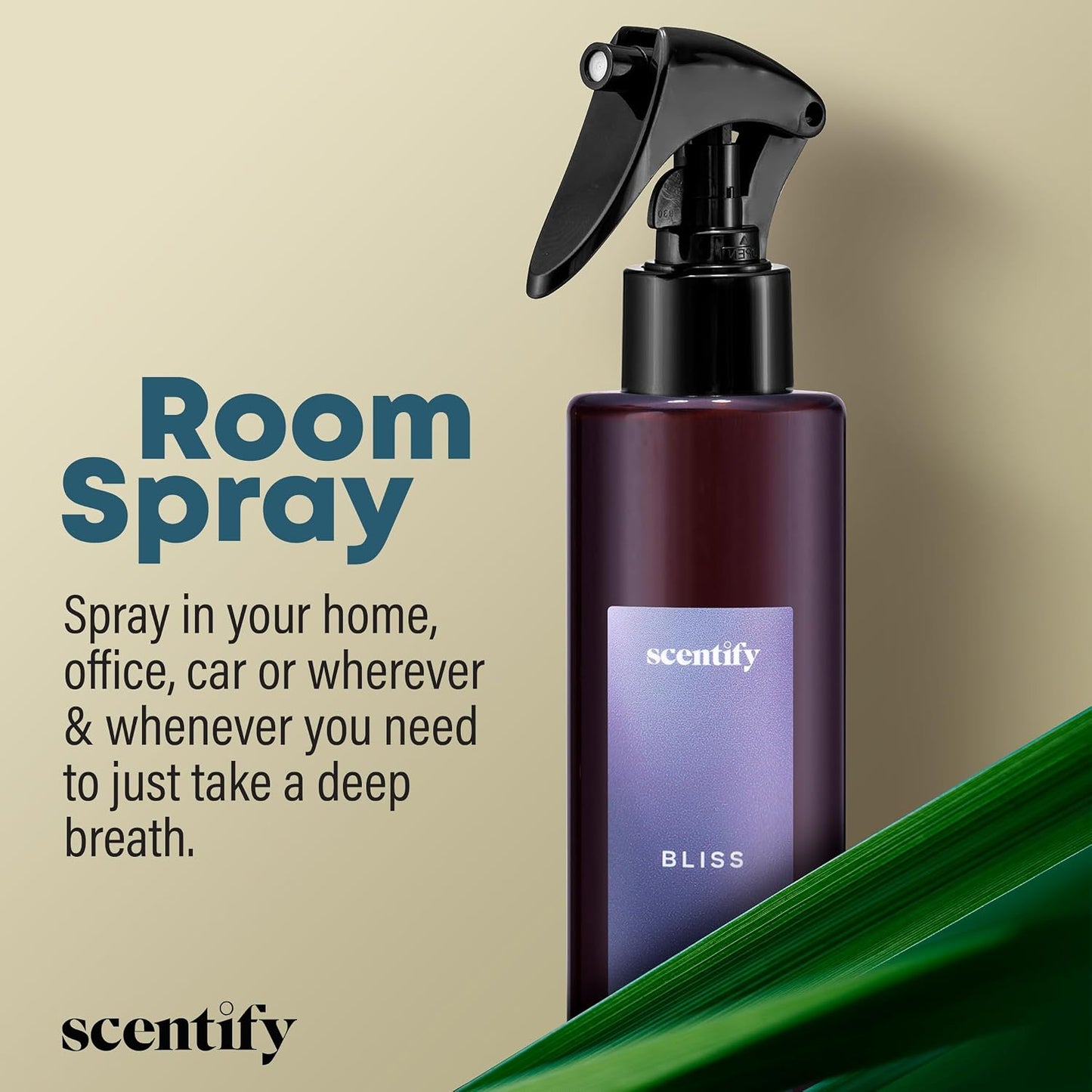 Scentify Bliss Odor Neutralizing Room Spray – Luxury Eucalyptus & Bergamot Fragrance, Instant Odor Eliminator for Home, Office & Car – 6oz